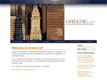 Tablet Screenshot of greenellp.com
